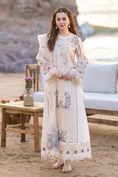ORGANZA CUTWORK EMBROIDERED DUPATTA AND TROUSER BP-00079