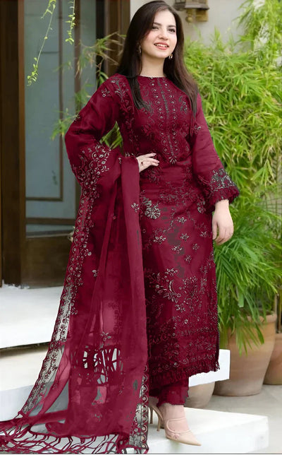 3PC Embroidered BP00076