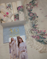 ORGANZA CUTWORK EMBROIDERED DUPATTA AND TROUSER BP-00079