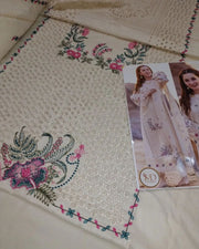 ORGANZA CUTWORK EMBROIDERED DUPATTA AND TROUSER BP-00079