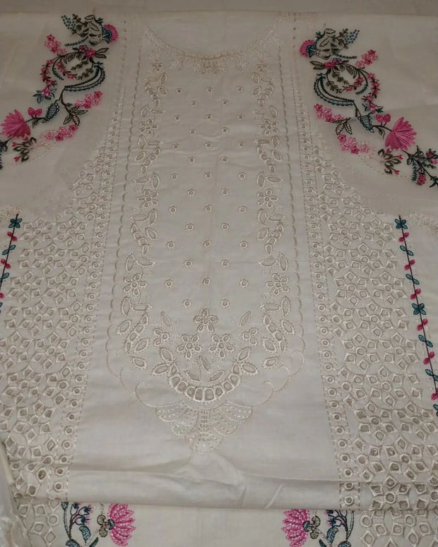ORGANZA CUTWORK EMBROIDERED DUPATTA AND TROUSER BP-00079